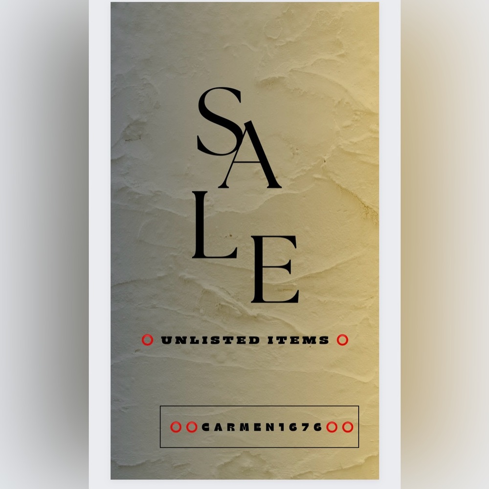 Unlisted Women’s Items